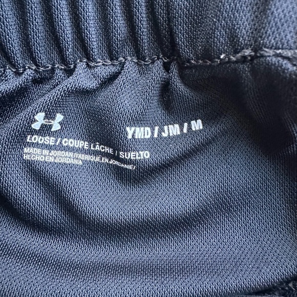 Under Armour Kids Black and White Shorts - Picture 3 of 3